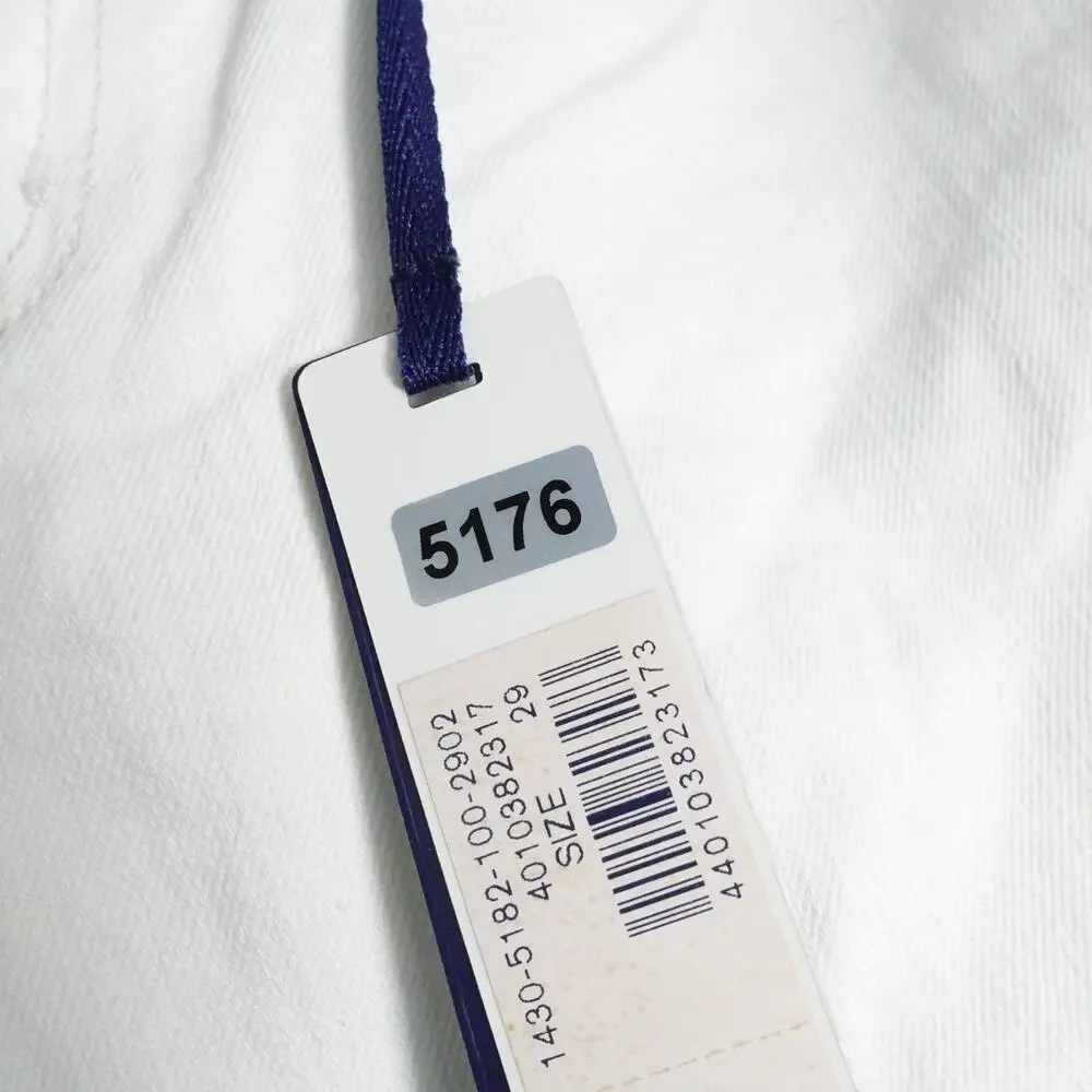 New Martin + Osa Slim Skinny Jeans Size 29 Salt Wash White Denim Stretch 29x31 - Picture 4 of 13